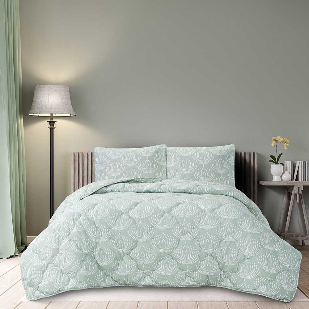 لحاف لایکو مدل آژین سبز