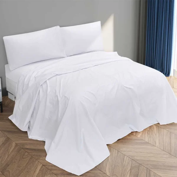 سرویس ملحفه روانداز یک نفره لایکو مدل سفید