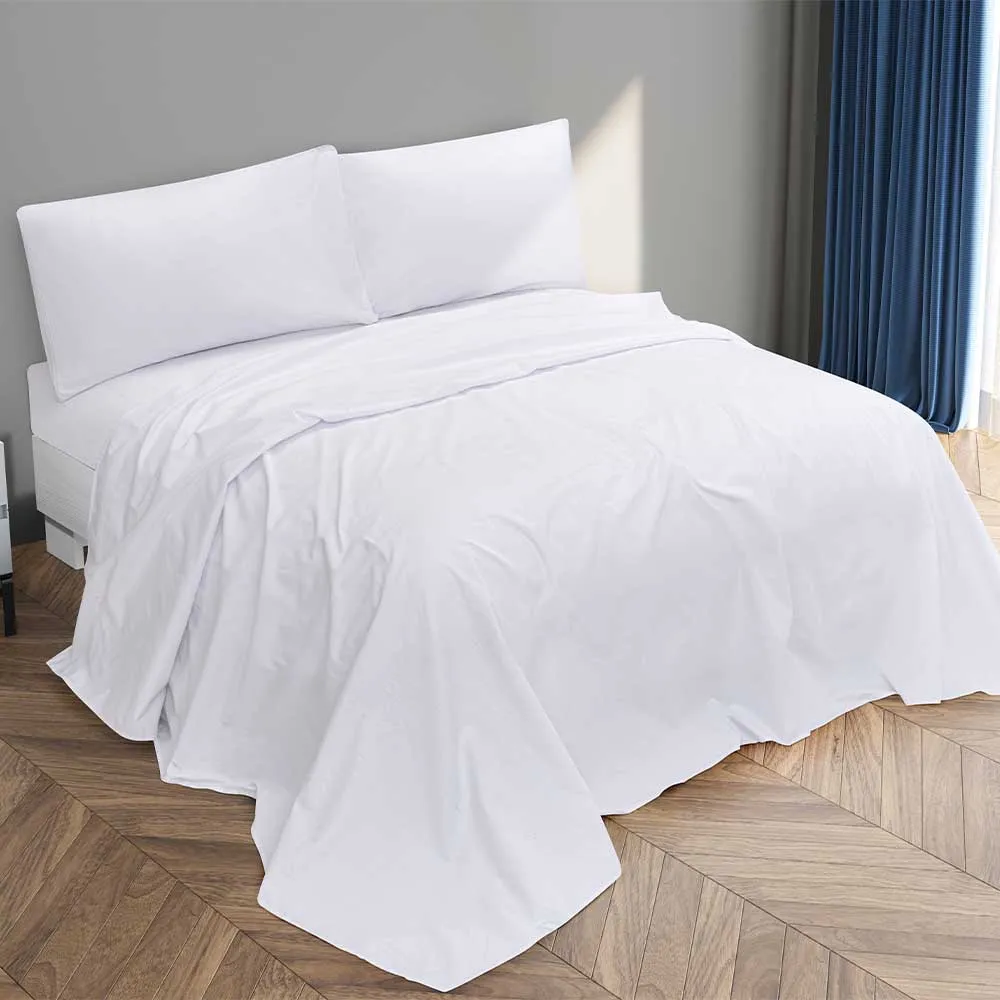 سرویس ملحفه روانداز یک نفره لایکو مدل سفید