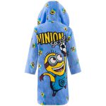 حوله پالتویی مخمل بچگانه لایکو مدل مینیون آبی - Image 3