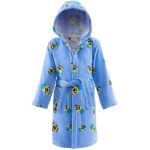 حوله پالتویی مخمل بچگانه لایکو مدل مینیون آبی - Image 2