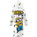 حوله پالتویی مخمل بچگانه لایکو مدل مینیون سفید - Image 2