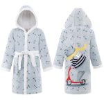 حوله پالتویی مخمل بچگانه لایکو مدل اسکوتر