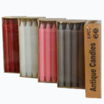 شمع آنتیک مدل قلمی بسته 8 عددی