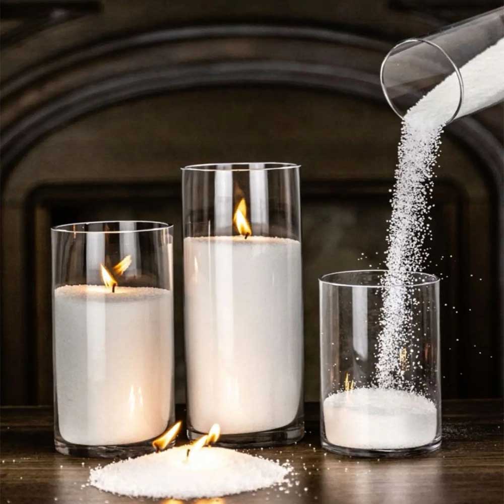 شمع آنتیک مدل پودری 500 گرمی به همراه 10 عدد فتیله