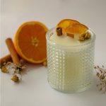 شمع معطر دست صاد رایحه پرتقال دارچین