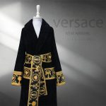 حوله پالتویی مخمل ورساچه دودی