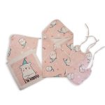 سرویس حوله نوزادی دورپیچ 6 تکه مدل خرسی