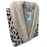 حوله پالتویی پودایران مدل پلنگی خاکی - Image 2