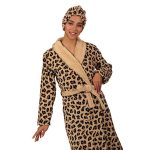 حوله پالتویی پودایران مدل پلنگی نسکافه ای - Image 2