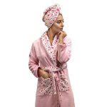 حوله پالتویی پودایران مدل مخمل پارادایس صورتی - Image 2