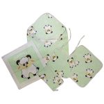 سرویس حوله نوزادی دورپیچ 6 تکه مدل ببعی