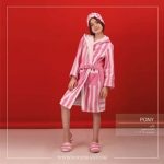 حوله پالتویی بچگانه پودایران مدل پانی صورتی - Image 2