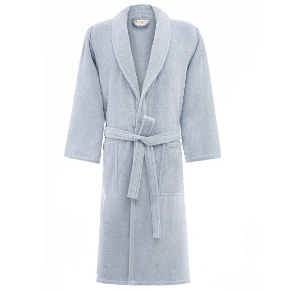 حوله پالتویی دو طرف لوپ لایکو مدل آبی روشن