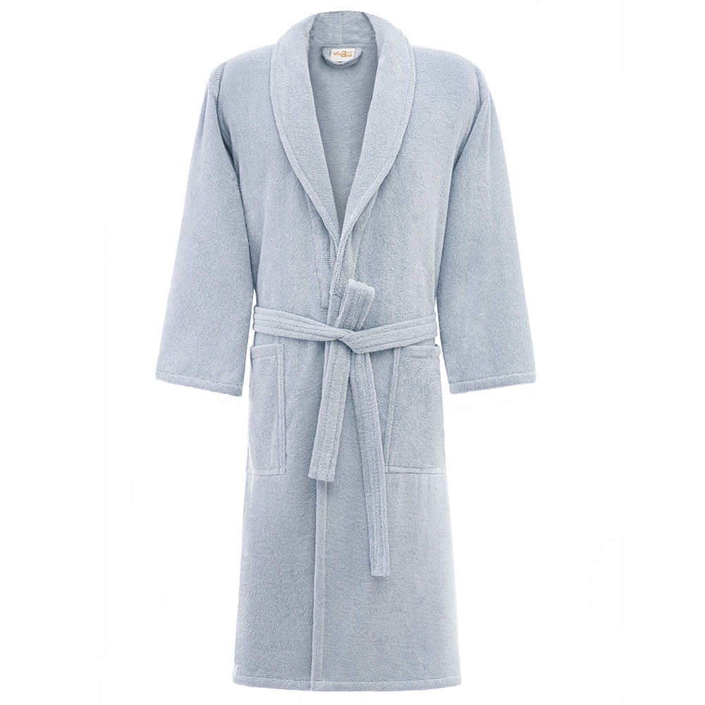 حوله پالتویی دو طرف لوپ لایکو مدل آبی روشن