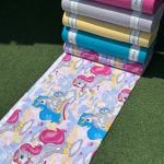 پارچه ملحفه ای عرض 240 مدل اسب تک شاخ