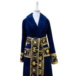 حوله پالتویی پودایران مدل ورساچه سرمه ای