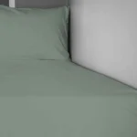 ملحفه کشدار و رو بالشی دو نفره لایکو مدل شوپن سبز