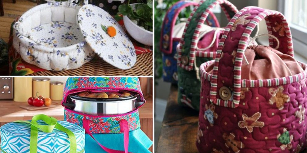 کاور قابلمه در رنگ ها و انواع مختلف به عنوان انواع منسوجات آشپزخانه