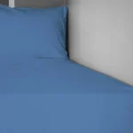 ملحفه کشدار و رو بالشی دو نفره لایکو مدل شوپن آبی