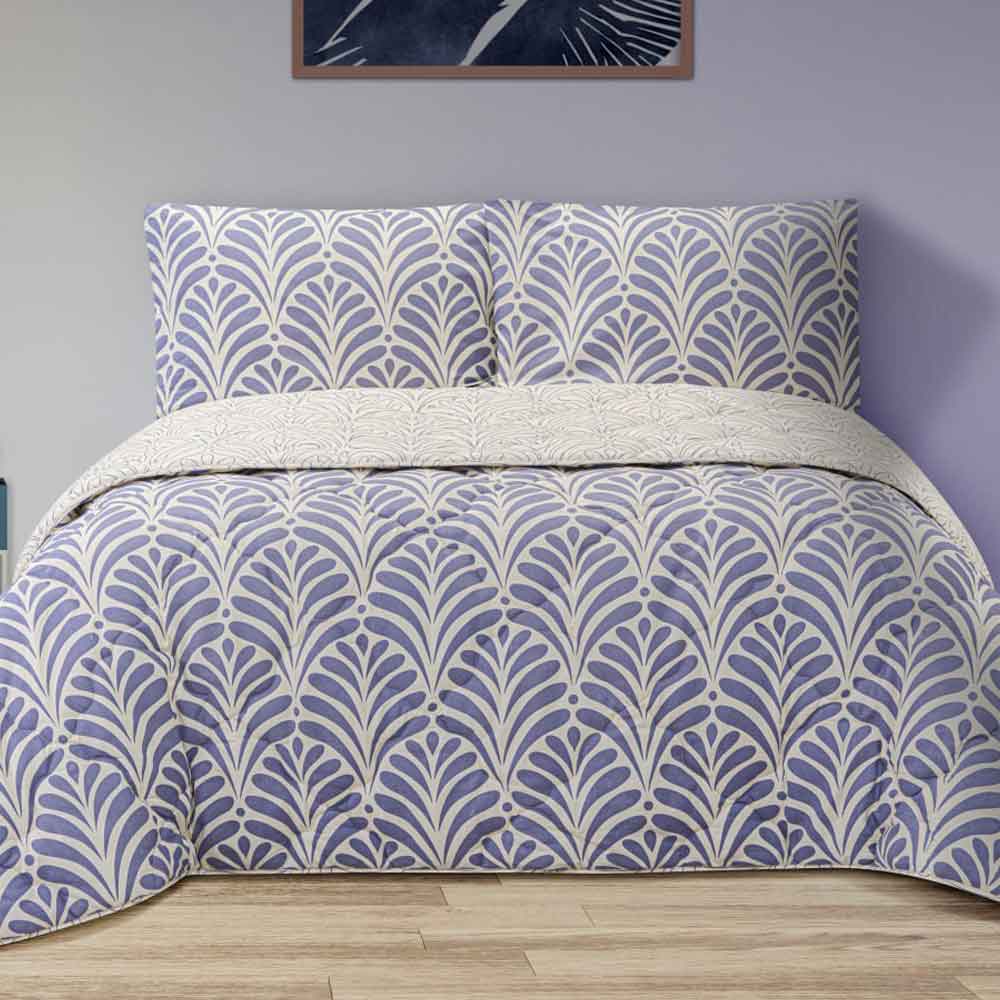 لحاف یک نفره لایکو مدل ریوا بنفش