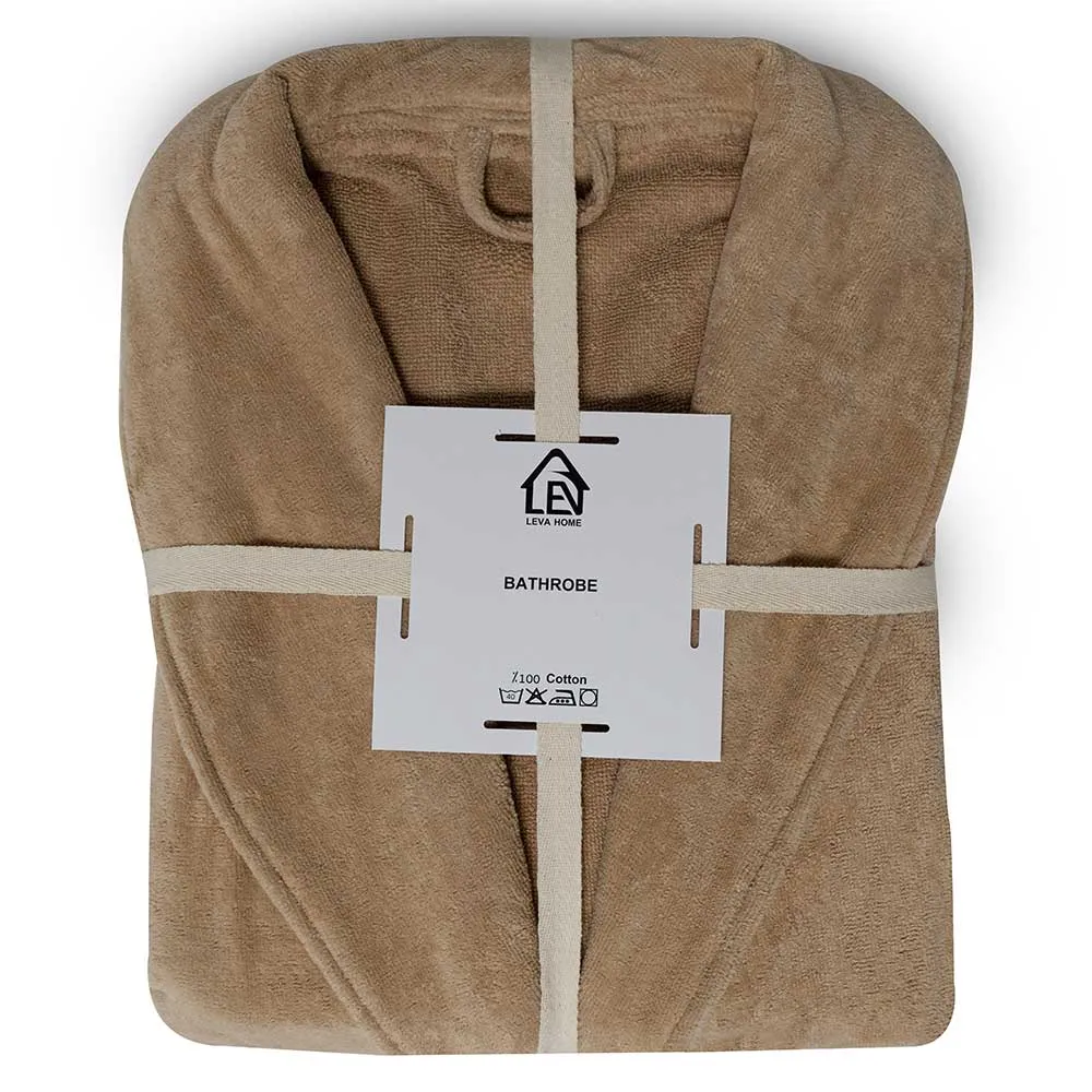 حوله پالتویی مخمل لواهوم مدل نسکافه ای