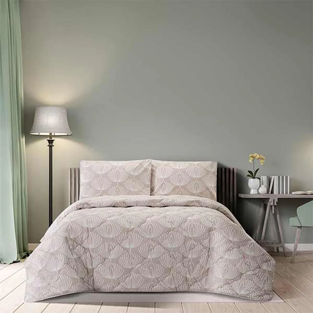 لحاف دو نفره نفره لایکو مدل آژین کرم