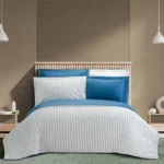 سرویس کاور لحاف یک نفره لایکو مدل دالیا سرمه ای