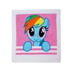 حوله دستی پودایران مدل پونی صورتی 30*30