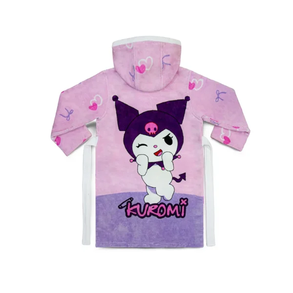 حوله پالتویی بچگانه پودایران مدل کرومی صورتی