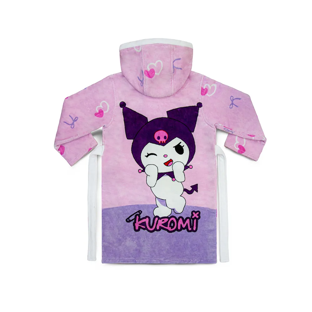 حوله پالتویی بچگانه پودایران مدل کرومی صورتی