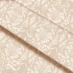 پارچه ساتن ملحفه ای عرض 240 لایکو مدل مارگو کرم