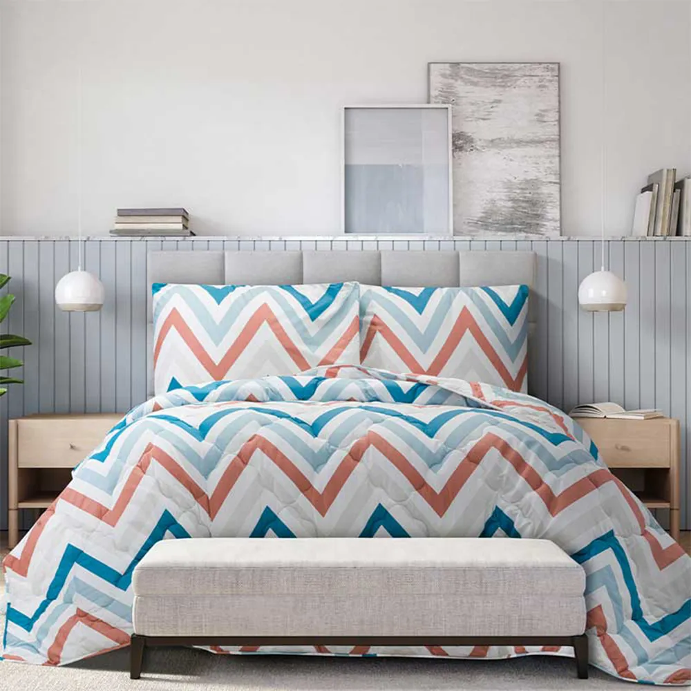 لحاف دو نفره لایکو مدل سوران آجری