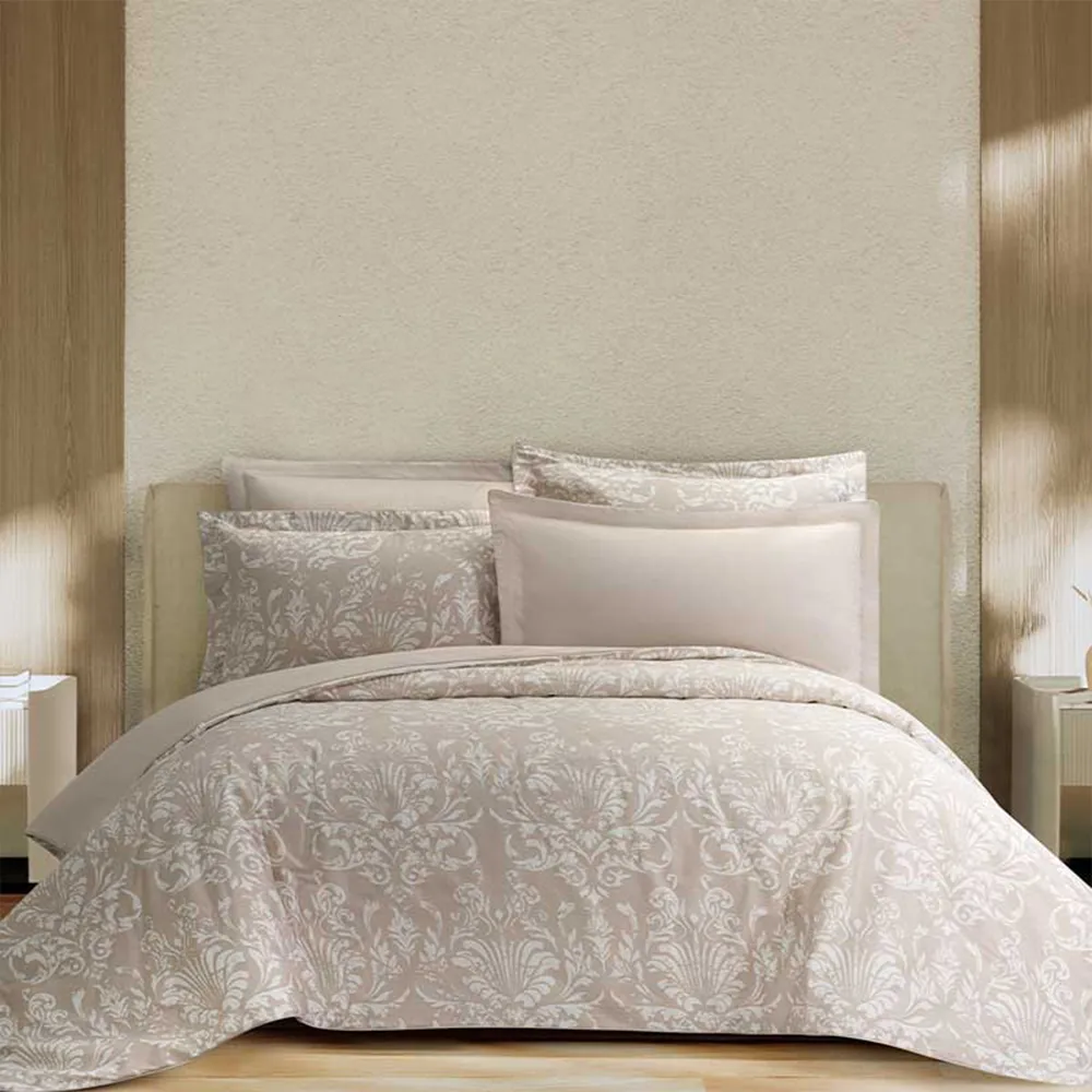 سرویس کاور لحاف دو نفره لایکو مدل مارگو کرم